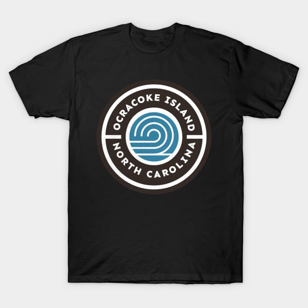 Ocracoke Island, NC Waves Summer Vacationing T-Shirt by Contentarama